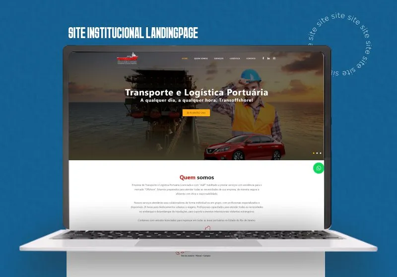 site para transporte de passageiros e logística logistica portuaria